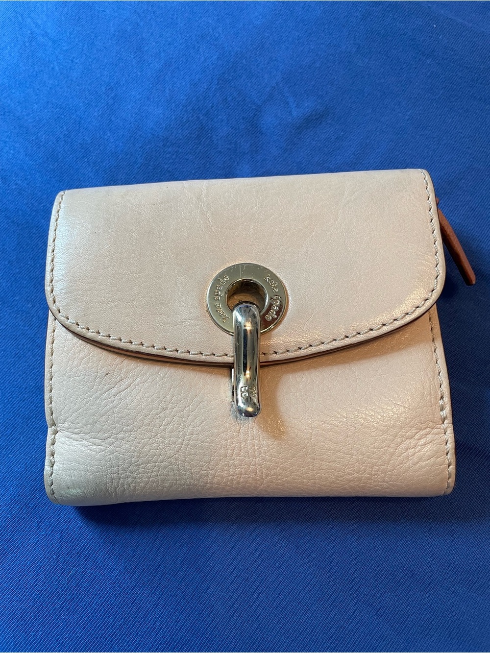 Kate Spade Leather Lift Lock Wallet - Cream